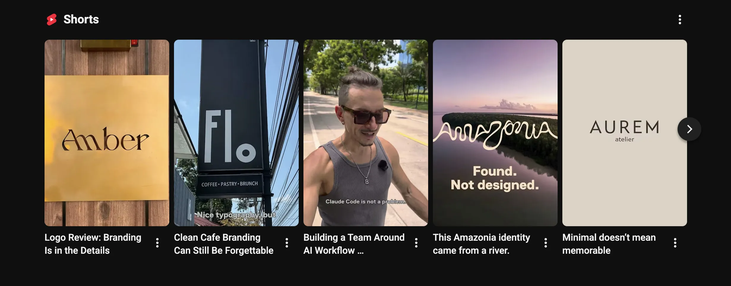 Brand Detective short videos about logos, signage, cafés, visual identity, and details found in the wild.