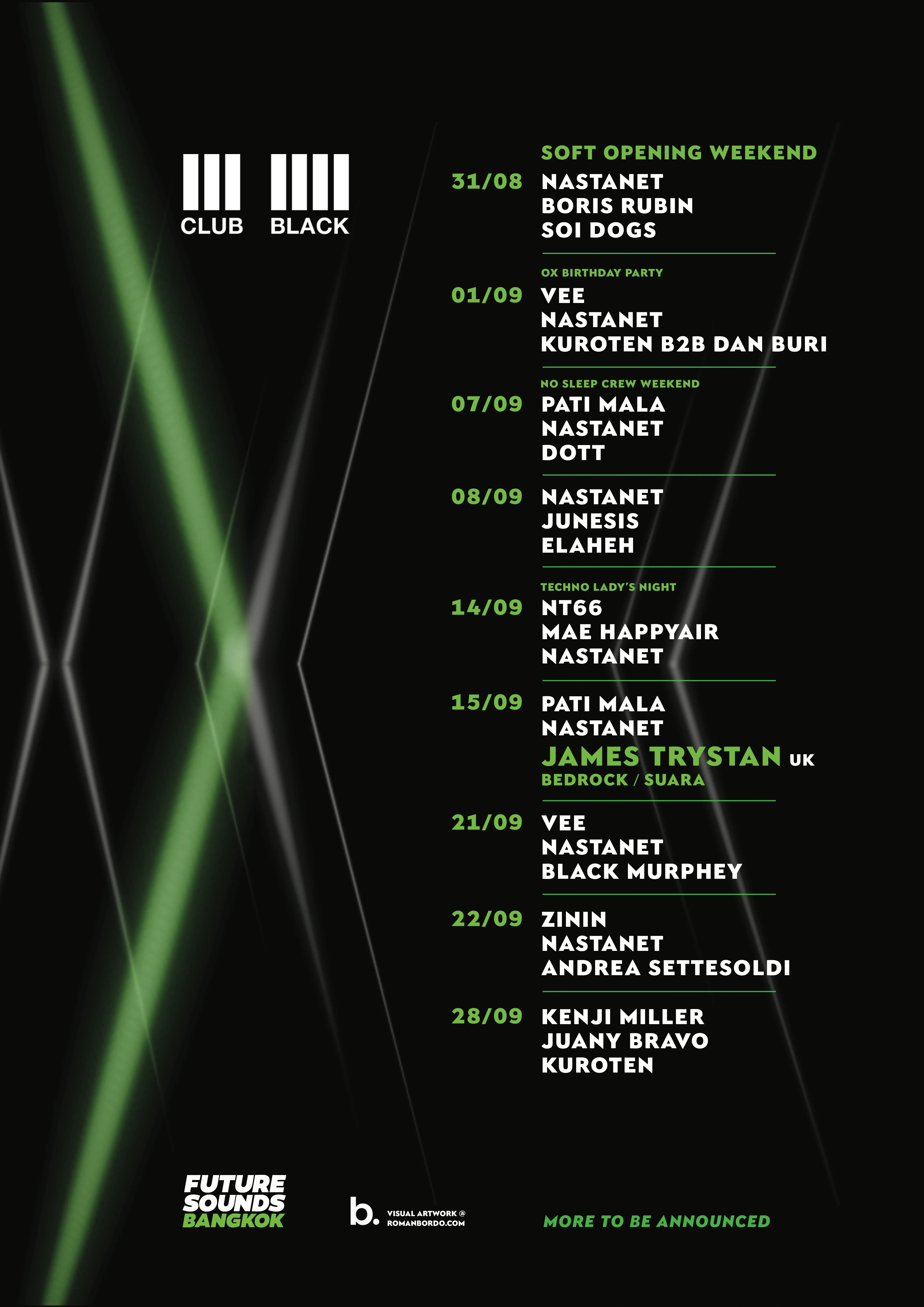 Club Black event poster 01.
