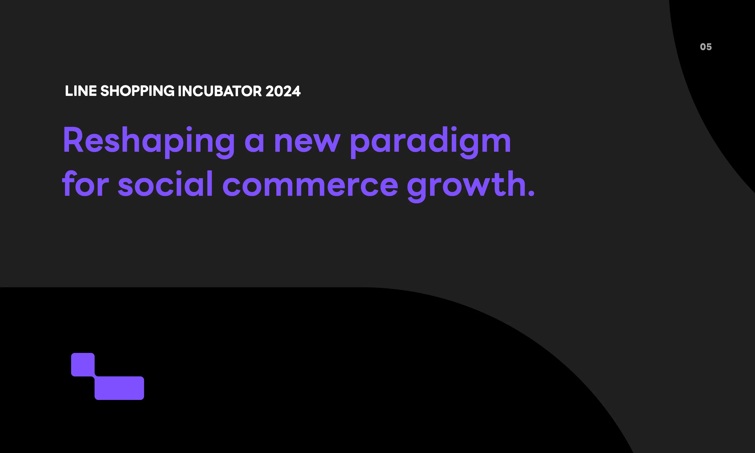 LINE Shopping Incubator 2024 identity application 01.