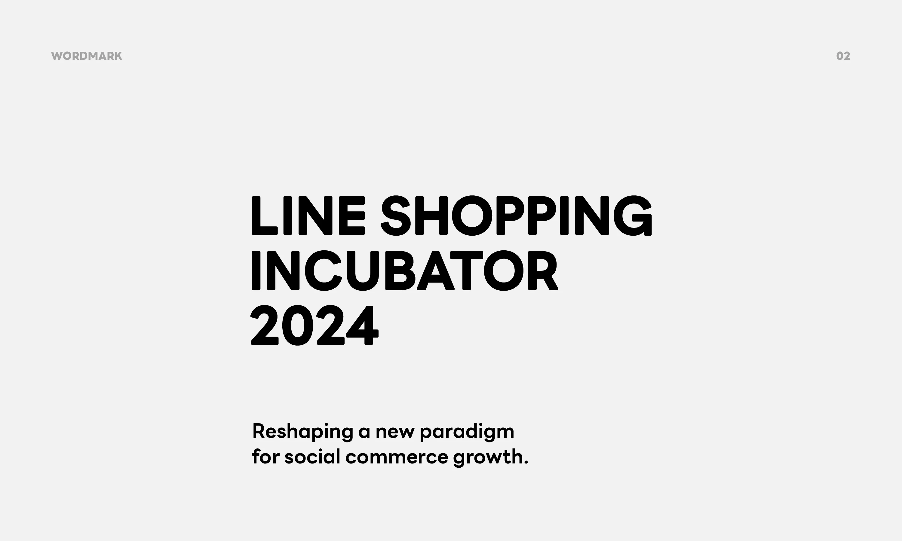 LINE Shopping Incubator 2024 identity application 02.