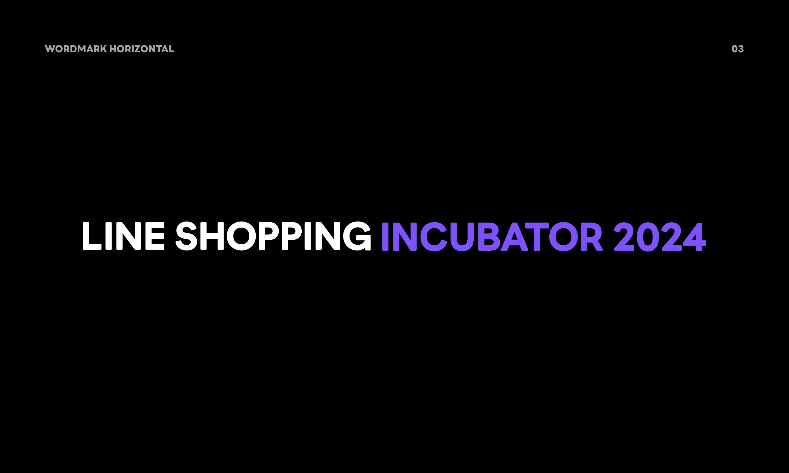 LINE Shopping Incubator 2024 identity application 03.