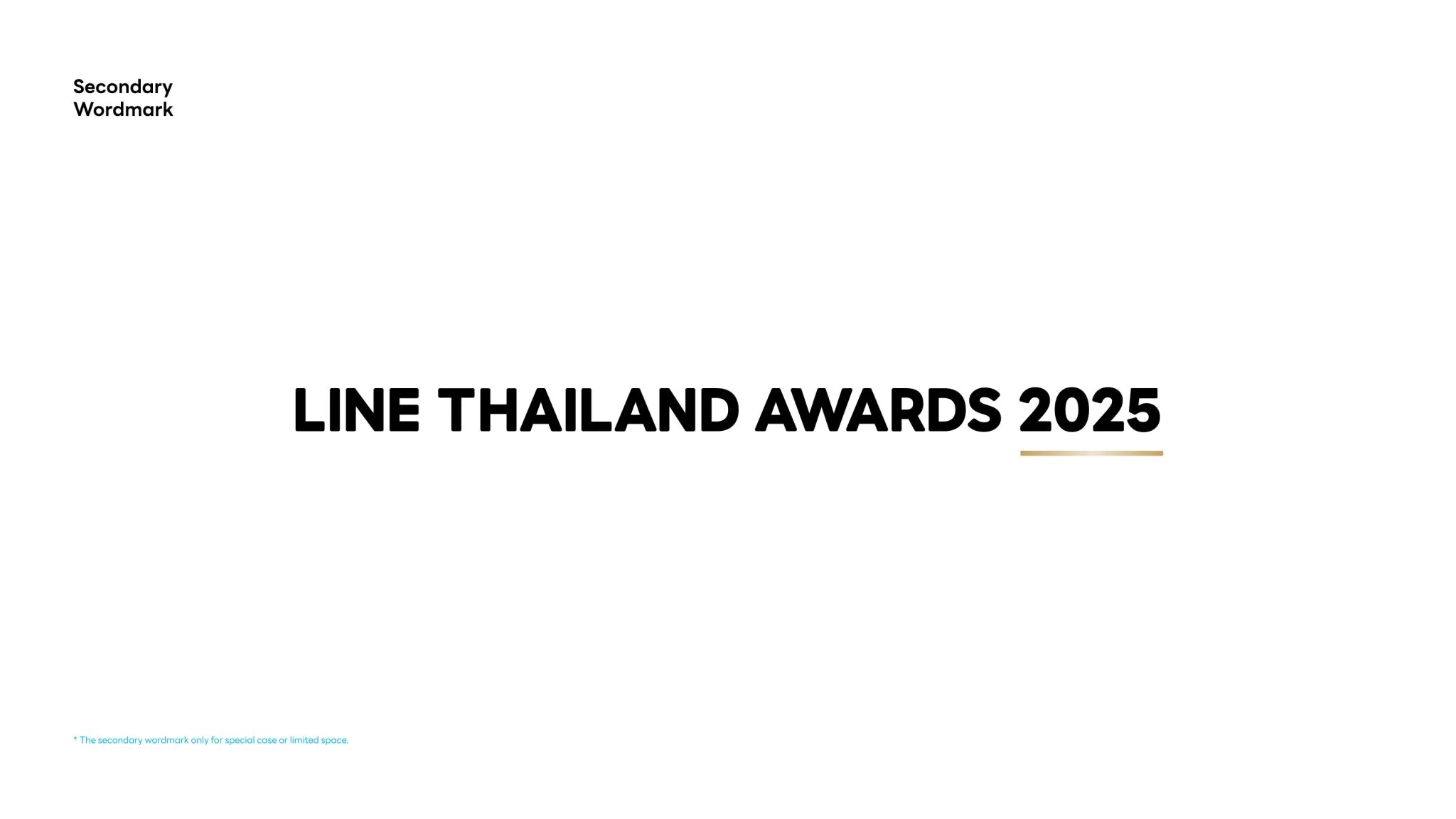 Horizontal LINE Thailand Awards 2025 identity.